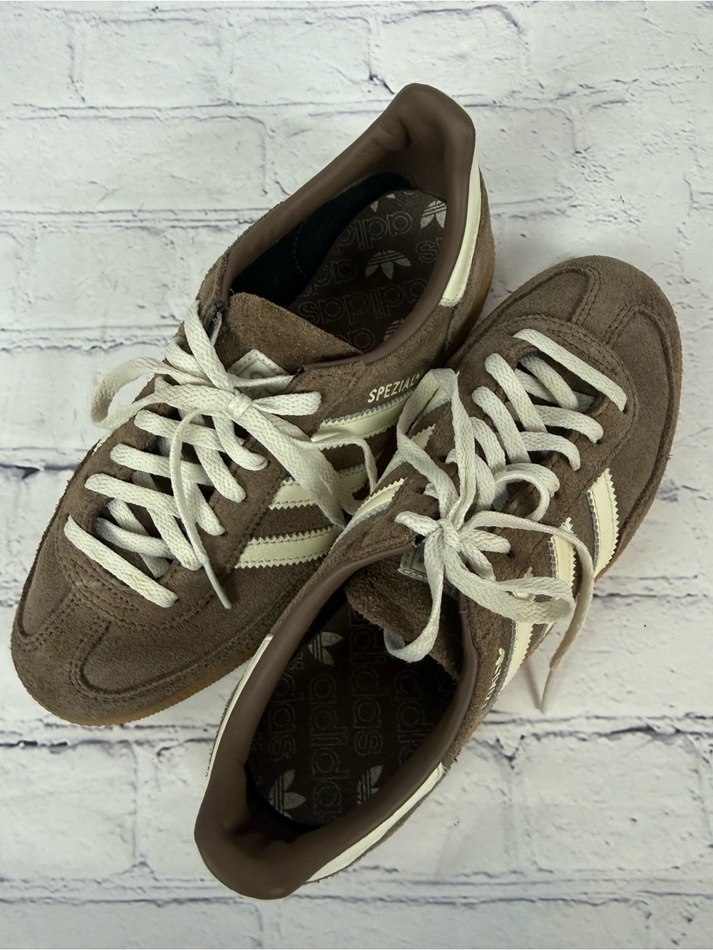 Adidas Originals Handball Spezial Earth Strata/Off White Womens 7 - Picture 3 of 9